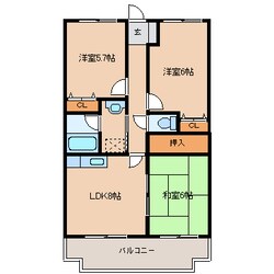 善導寺駅 徒歩3分 3階の物件間取画像